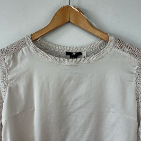 H&M silk front knitted pullover. - Picture 4 of 5